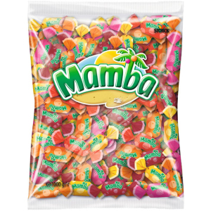 Упаковка жувальних цукерок Mamba Асорті вагові 1 кг (4014400926606) надійний