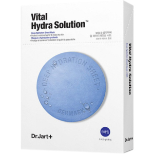 Зволожуюча маска з гіалуроновою кислотою Dr.Jart+ Dermask Water Jet Vital Hydra Solution 30 г x 5 шт (8809642712218) краща модель в Вінниці