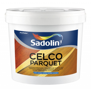 Водорозчинний лак для підлоги з гарною зносостійкістю Sadolin Celco Floor Aqua (Celco Parquet) Матовий Безбарвний 1 л в Вінниці