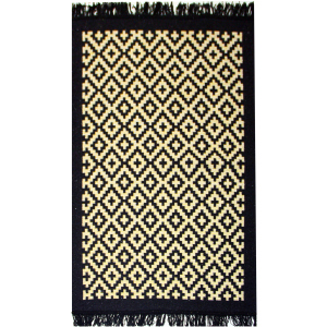 Килим IzziHome Lara LR01 Siyah Sari 80 x 125 (2200000552365) краща модель в Вінниці