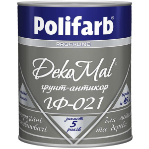 Грунтовка Polifarb Profi-Line ГФ-021 DekoMal 2.7 кг Серая (PB-113062) в Виннице