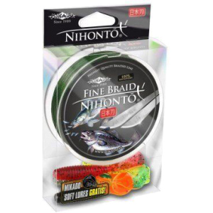 Шнур Mikado Nihonto Fine Braid 150 м 0.12 мм 8.80 кг Green (Z19G-012)