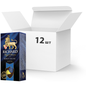 Упаковка чаю чорного з добавками пакетованого Richard King's Tea №1 25 пакетиків х 12 шт (4823063701891) в Вінниці