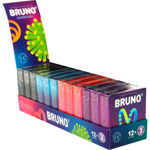 Презервативи Bruno 36 шт (12 упаковок по 3 шт) (4820234160112) в Вінниці