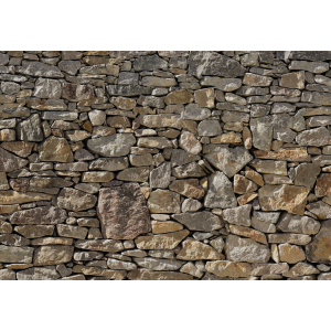 Фотообои бумажные Komar Stone Wall (Каменная стена) 368х254 см (8-727) лучшая модель в Виннице