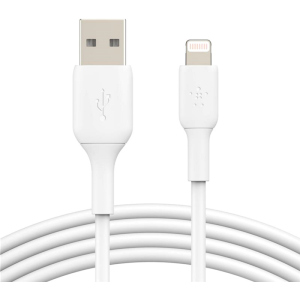 Кабель Belkin USB-A - Lightning PVC 1 м White (CAA001BT1MWH)