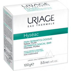 Дерматологическое мыло Uriage Hyseac Dermatological Bar "Без мыла" 100 г (3661434004568) в Виннице