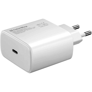 Мережевий зарядний пристрій ColorWay Power Delivery Port PPS USB Type-C (45W) White (CW-CHS034PD-WT) в Вінниці