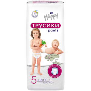 Подгузники-трусики детские Bella Baby Happy Junior 11-18 кг 40 шт (5900516603250) рейтинг