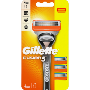 Верстат для гоління чоловічий (Бритва) Gillette Fusion5 з 4 змінними картриджами (7702018556274)
