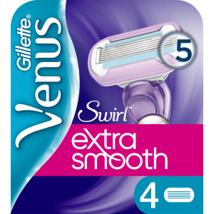 Змінні картриджі для гоління (Леза) жіночі Venus Extra Smooth Swirl 4 шт (7702018401208) надійний
