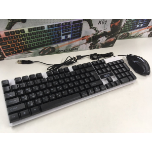 Комплект UKC Keyboard M-416/K01/5559 USB клавиатура с подсветкой + мышка в Виннице