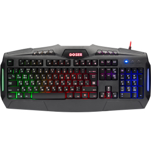 Клавіатура провідна Defender Goser GK-772L RGB USB Black (45772) в Вінниці