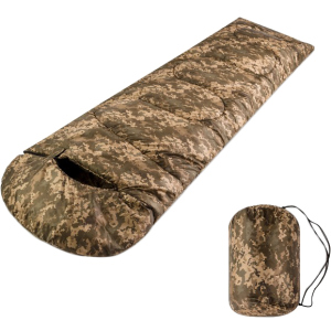 Спальный мешок-одеяло Champion анатомической формы с капюшоном Камуфляжный CHM00451-4