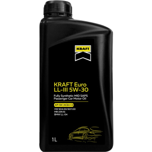 купить Моторное масло Kraft Euro LL-III 5W-30, 1 л (708133)