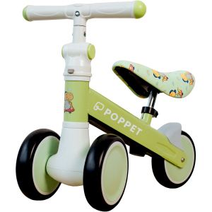 Дитячий триколісний беговел-каталка з безшумними колесами POPPET Динозавр Спайки Скейтс Світло-оливковий (PP-1606G) ТОП в Вінниці