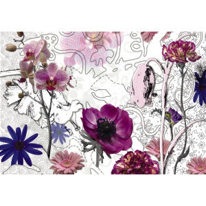 Фотообои бумажные Komar Purple (Пурпурные цветы) 368х254 см 8 сегментов (8-887) ТОП в Виннице
