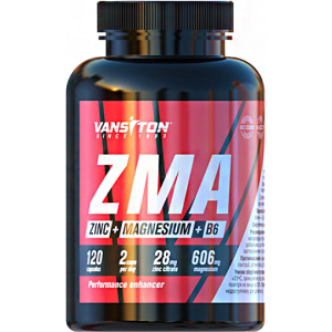 Бустер тестостерону Vansiton ZMA (Магній + Цинк + В6) 120 капсул (4820106592188) ТОП в Вінниці