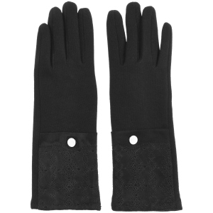 Женские перчатки на плюше Sergio Torri 7-002/1 6-7.5 Черные (2000000012742) в Виннице