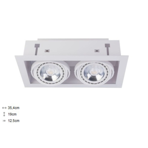 хороша модель Світильник карданний Nowodvorski DOWNLIGHT II ES111 9574 білий