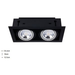 Світильник карданний Nowodvorski DOWNLIGHT II ES111 9570 чорний надійний