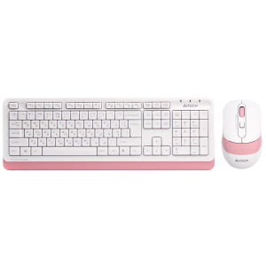 Клавиатура и мышь A4Tech FG1010 беспроводные White/Pink ТОП в Виннице