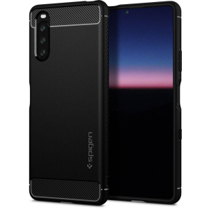 Чохол Spigen Rugged Armor для Sony Xperia 10 III Matte Black ТОП в Вінниці