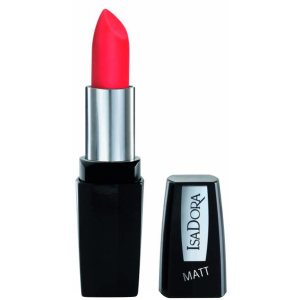 Помада для губ Isadora Perfect Matt Lipstick матова 04 hot coral 4.5 г (7317852111048) краща модель в Вінниці