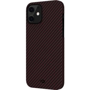 Панель Pitaka MagEZ Case Twill Apple iPhone 12 mini Black/Red (KI1203) ТОП в Вінниці