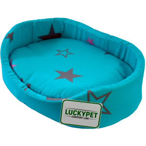 Лежак для собак і кішок Lucky pet №6 Макс 54x76x15 см Бірюзовий (4820224212180) в Вінниці