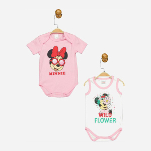 Боді Disney Minni Mouse MN17331 86-92 см 2 шт Біло-рожеве (8691109875174) в Вінниці