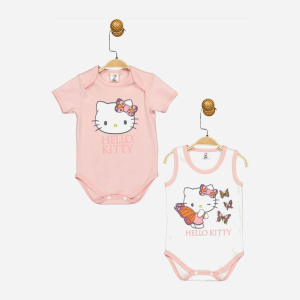 Боді Cimpa Hello Kitty HK17476 80-86 см 2 шт Біло-рожеве (8691109893796) ТОП в Вінниці