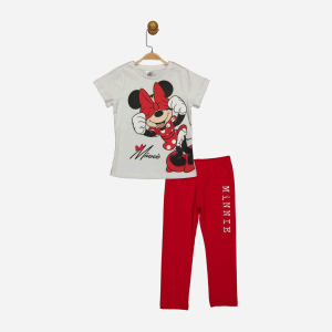 Костюм (футболка + лосины) Disney Minni Mouse MN18067 104 см Бело-красный (8691109891433) в Виннице