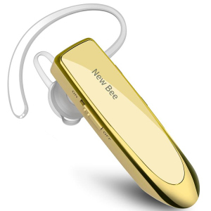 Гарнітура Bluetooth New Bee LC-B41 Gold + чохол