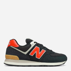 Кросівки New Balance 574 ML574ML2 40.5 (8) 26 см Чорні з оранжевим (195173180403) краща модель в Вінниці