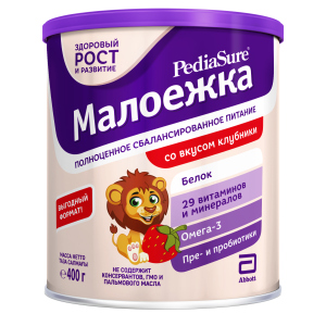 Суха суміш PediaSure Малоїжка зі смаком полуниці 400 г (8710428016010) ТОП в Вінниці