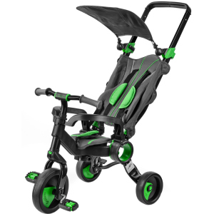 Триколісний велосипед Galileo Strollcycle Black Зелений (GB-1002-G) надійний