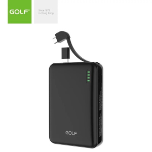 Портативная Универсальная батарея Power bank GOLF G73 10000mAh Черный ТОП в Виннице