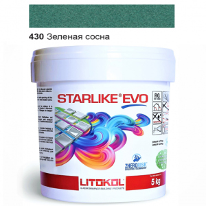 Эпоксидная затирка Litokol Starlike EVO 430 Зелёная сосна 5кг в Виннице