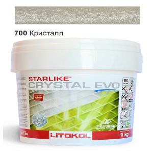 Эпоксидная затирка Litokol Starlike EVO Crystal 700 Кристалл (Хамелеон) 1кг ТОП в Виннице