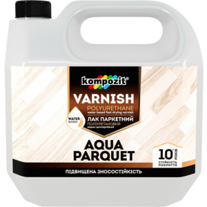 Лак паркетний Kompozit AQUA PARQUET Глянсовий 1 л (4820085741898) краща модель в Вінниці