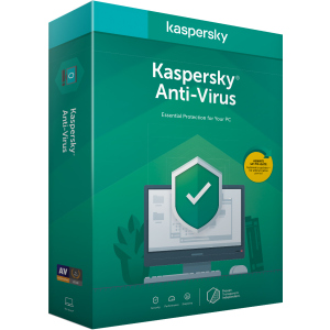 Kaspersky Anti-Virus 2020 первісне встановлення на 1 рік для 1 ПК (DVD-Box, коробкова версія) в Вінниці