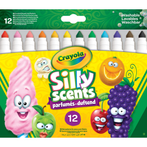 Набор фломастеров Crayola Silly Scents Washable Тонкая линия с ароматом 12 шт (256352.012) (0071662183370) лучшая модель в Виннице