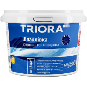 Шпаклівка фінішна TRIORA Тонкошарова 5 кг Біла (4823048021969) краща модель в Вінниці