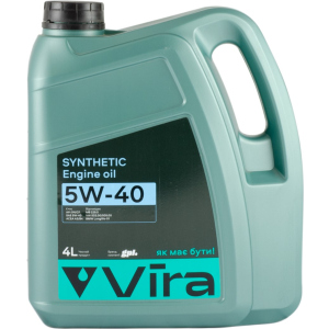 Олія моторна Vira Synthetic SN/CF 5W-40 4 л (нова етикетка) (VI0354)