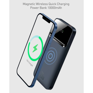 Павербанк Baseus Magnetic wireless Quick Charge 10000mAh 20W для iPhone 12|12 Pro|Max|Watch| AirPods| iPad| Samsung| Xiaomi| Huawei| Lenovo| Oppo| Meizu лучшая модель в Виннице