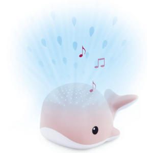Ночник-проектор Zazu Wally Кит со звуками океана и колыбельными Розовый (ZA-WALLY-03) (703625108112)