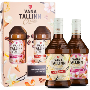 Набір лікер Vana Tallinn Original 0.5 л 16% + Vana Tallinn Marzipan 0.5 л 16% (4740054001054) в Вінниці