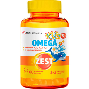 Зест ZEST Kids Omega Вітаміни №60 жувальних платівок (000001226) ТОП в Вінниці