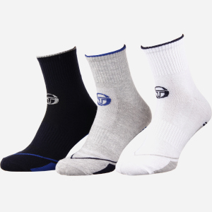 Набір шкарпеток Sergio Tacchini 93241741-2 39-42 3 пари Сірий/Синій (3349600161528) ТОП в Вінниці